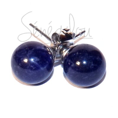 Boucles D’oreilles Sodalite 8mm