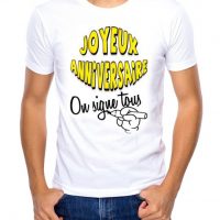 T-Shirt à dédicacer « Anniversaire »