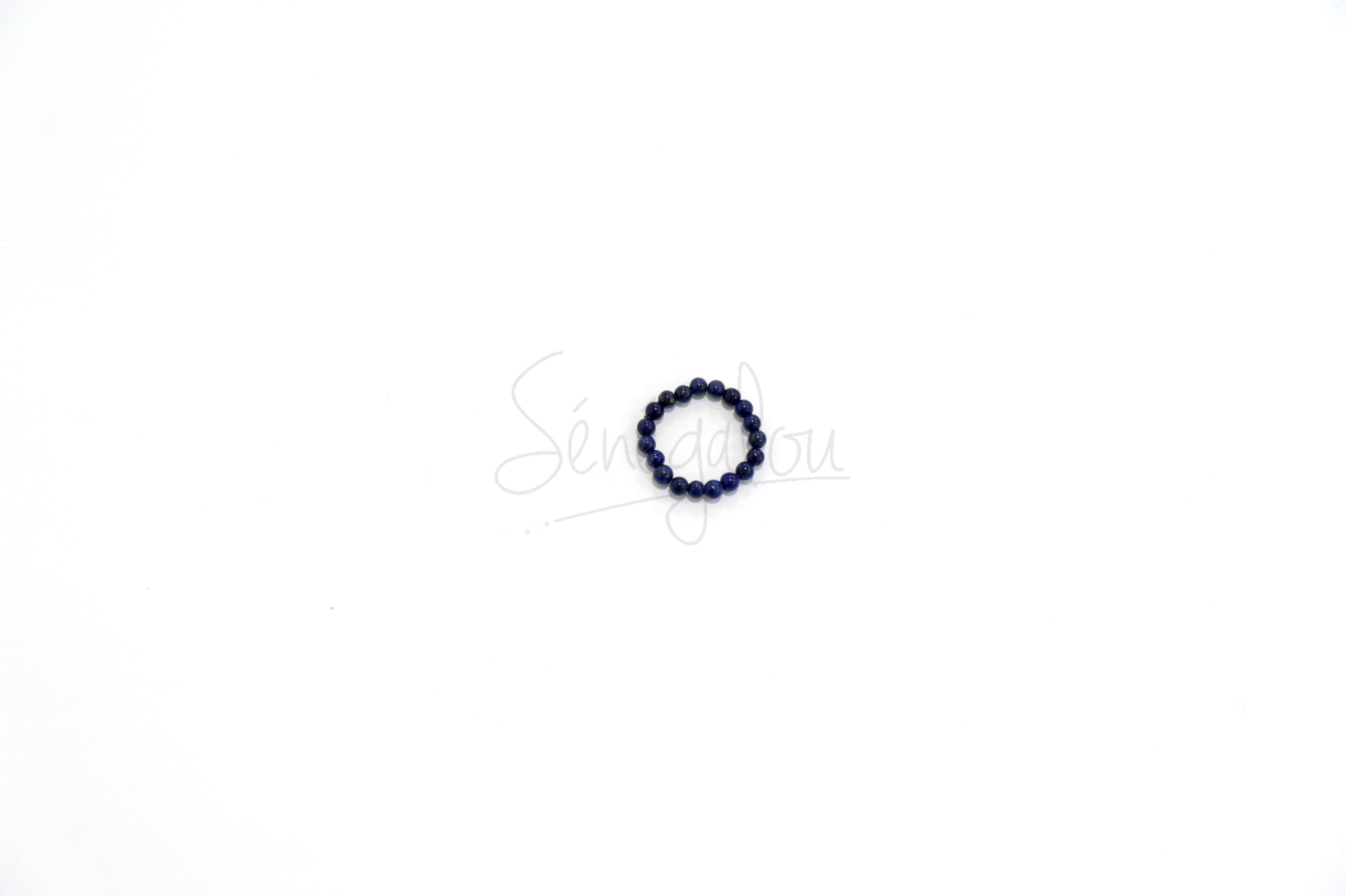 Bague Perles Lapis Lazuli