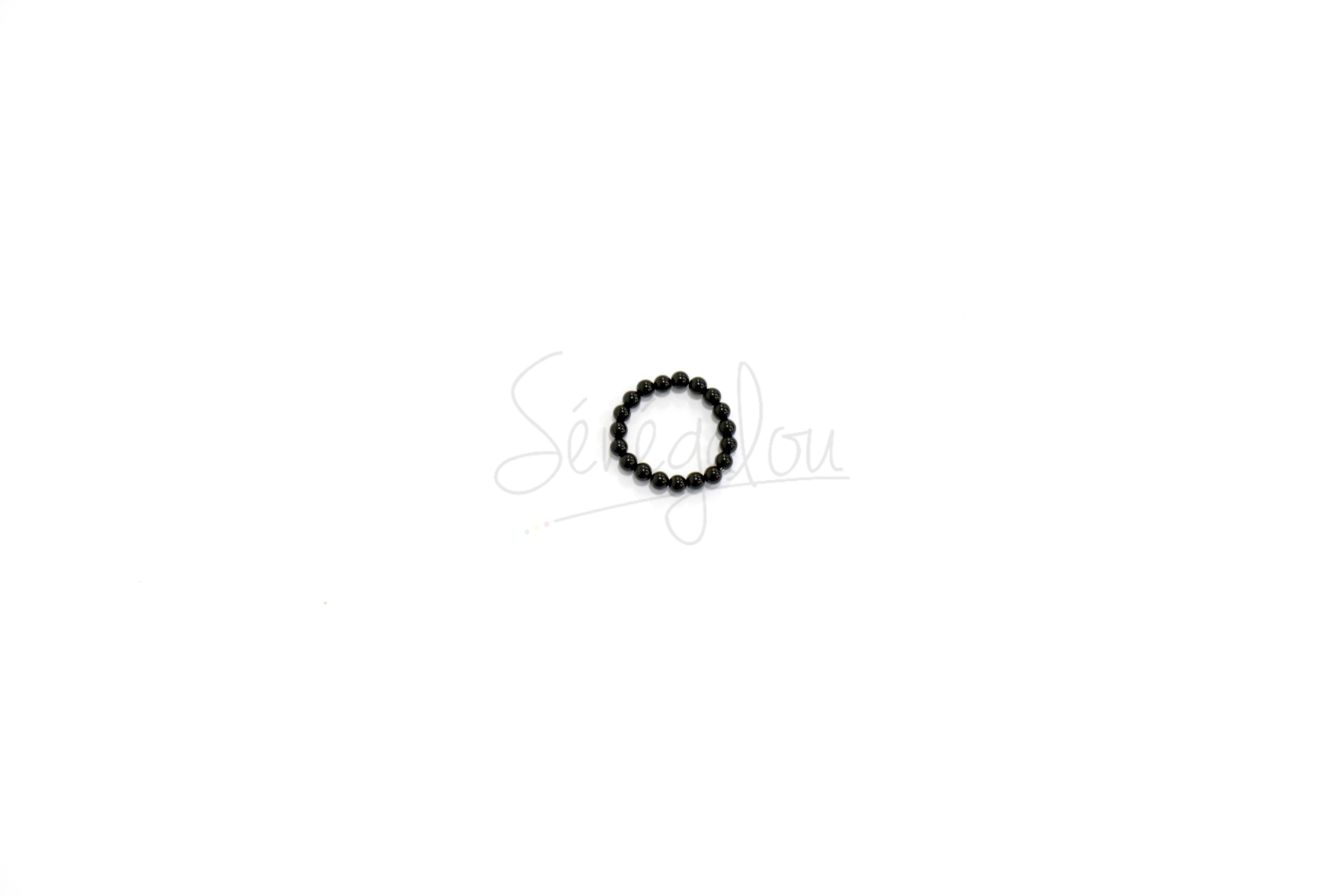 Bague Perles Onyx