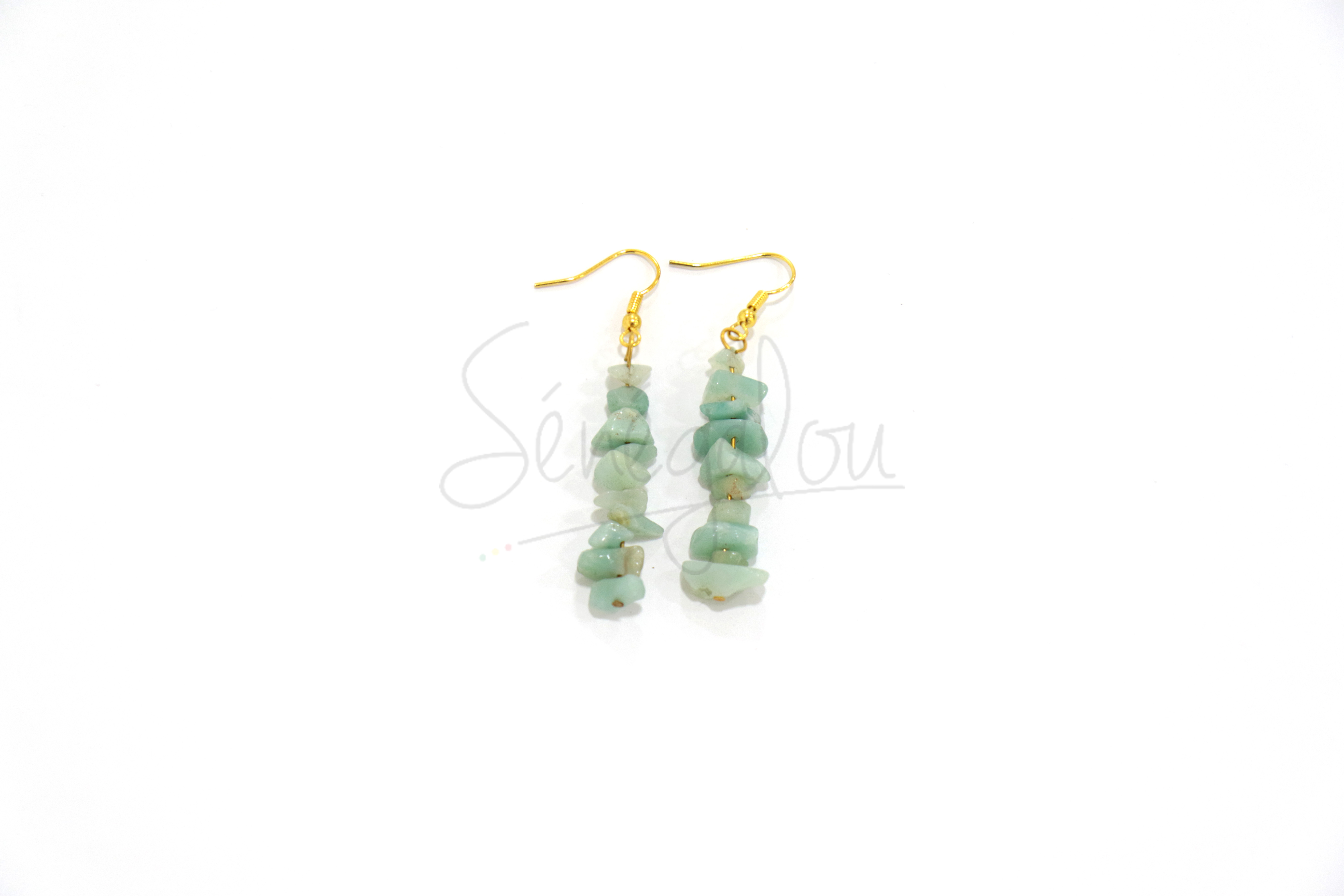 Boucles D’oreilles Baroques Amazonite GM