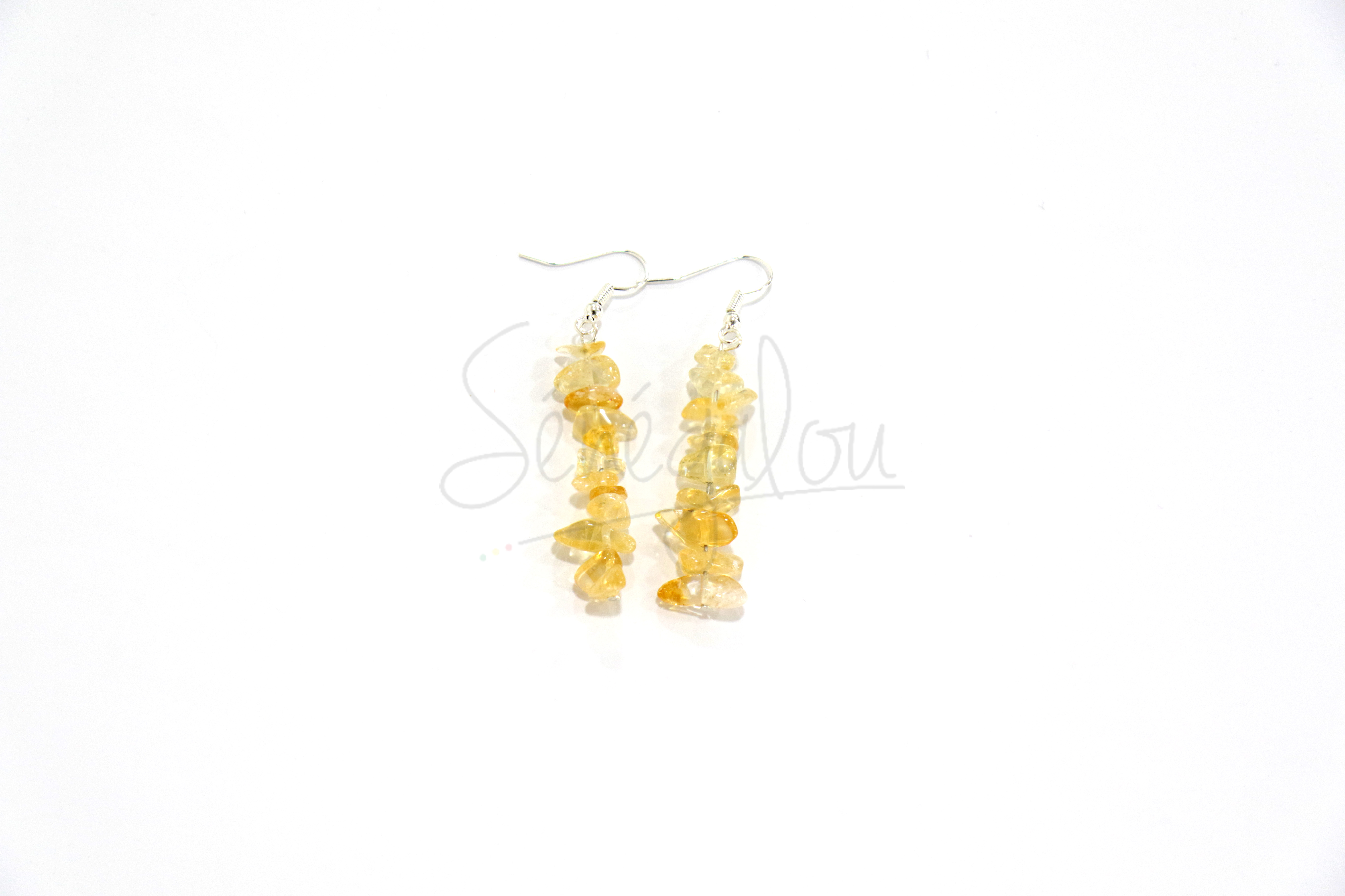 Boucles D’oreilles Baroques Citrine GM