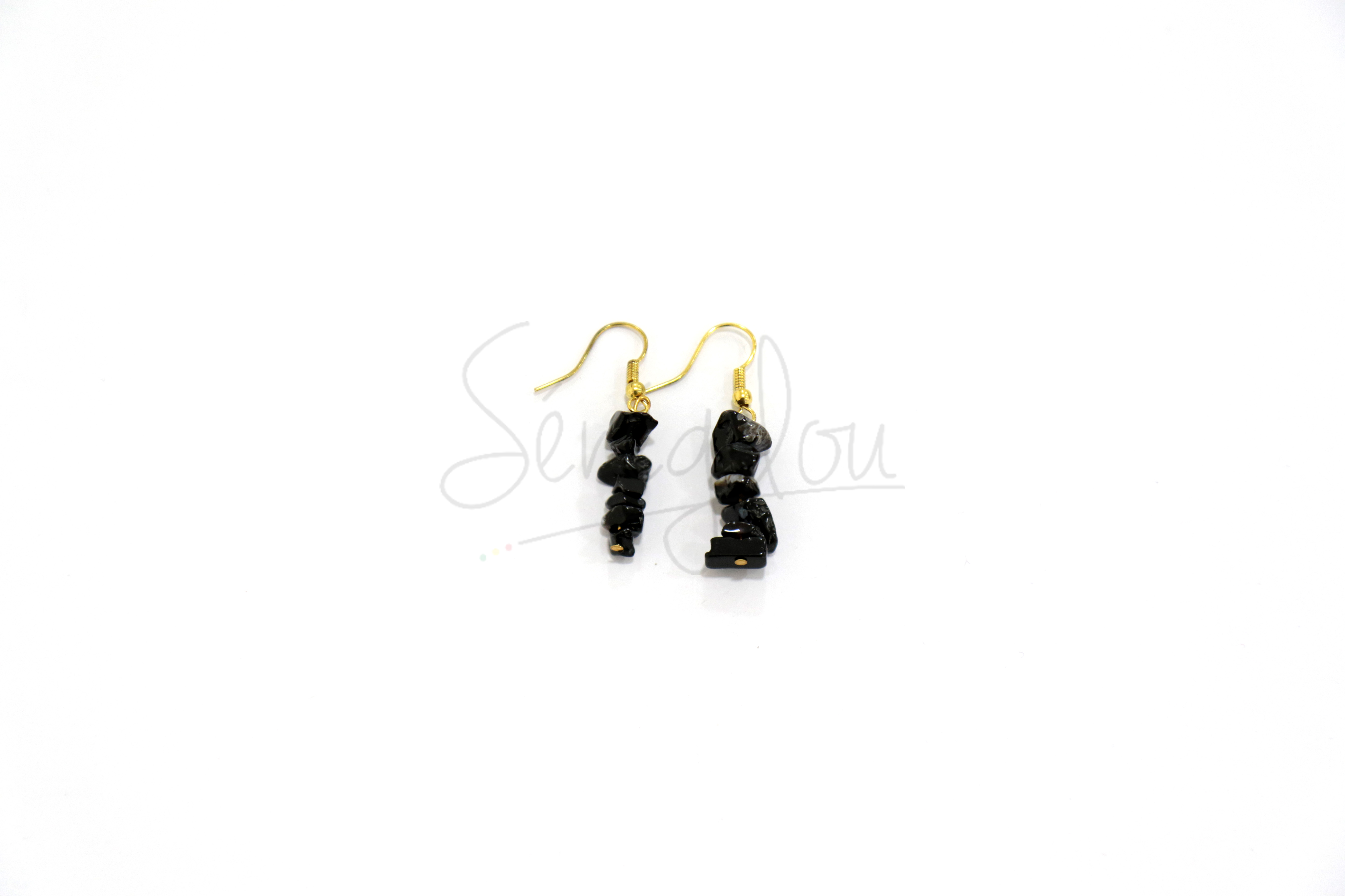 Boucles D’oreilles Baroques Onyx PM