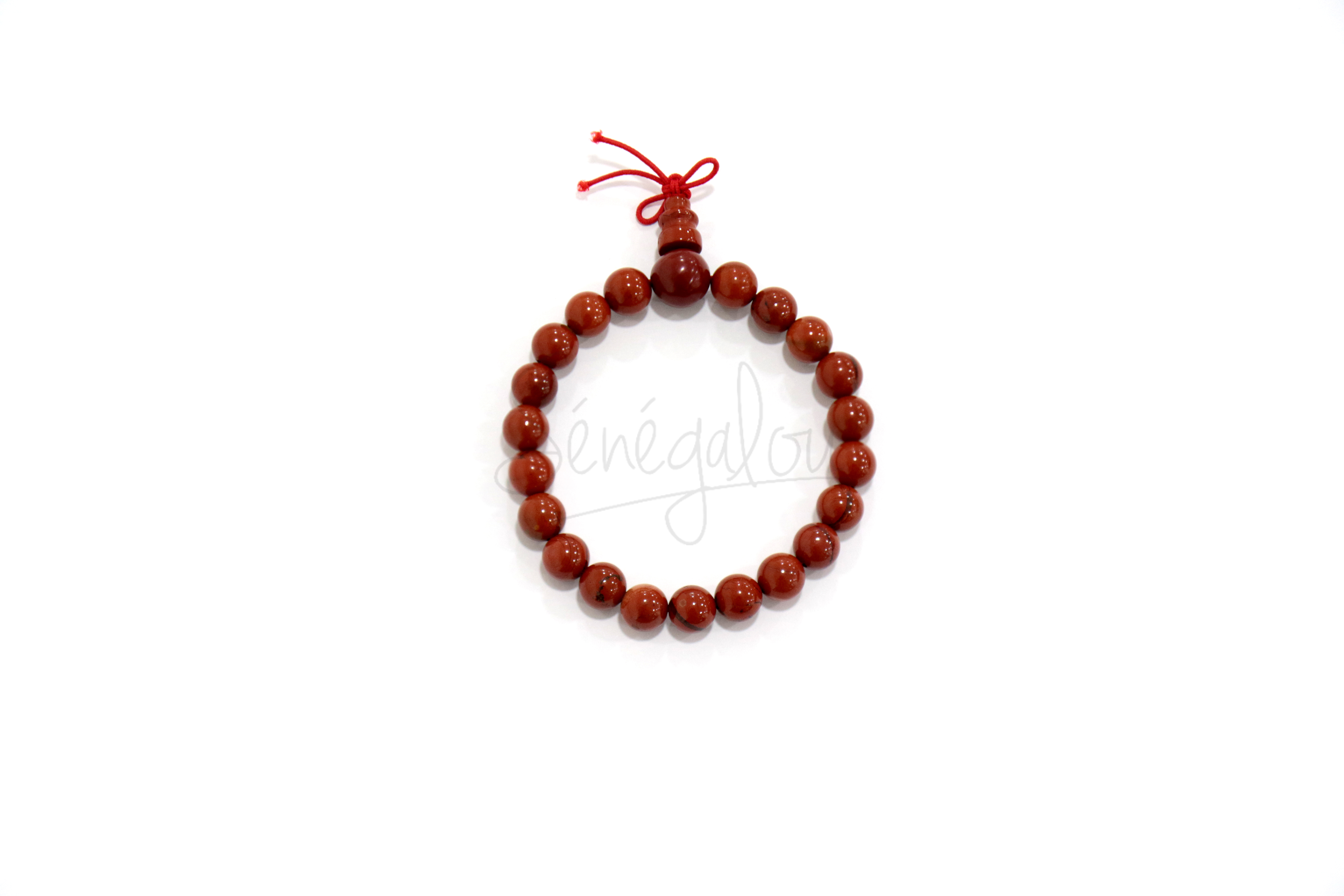 Bracelet Mala Jaspe Rouge