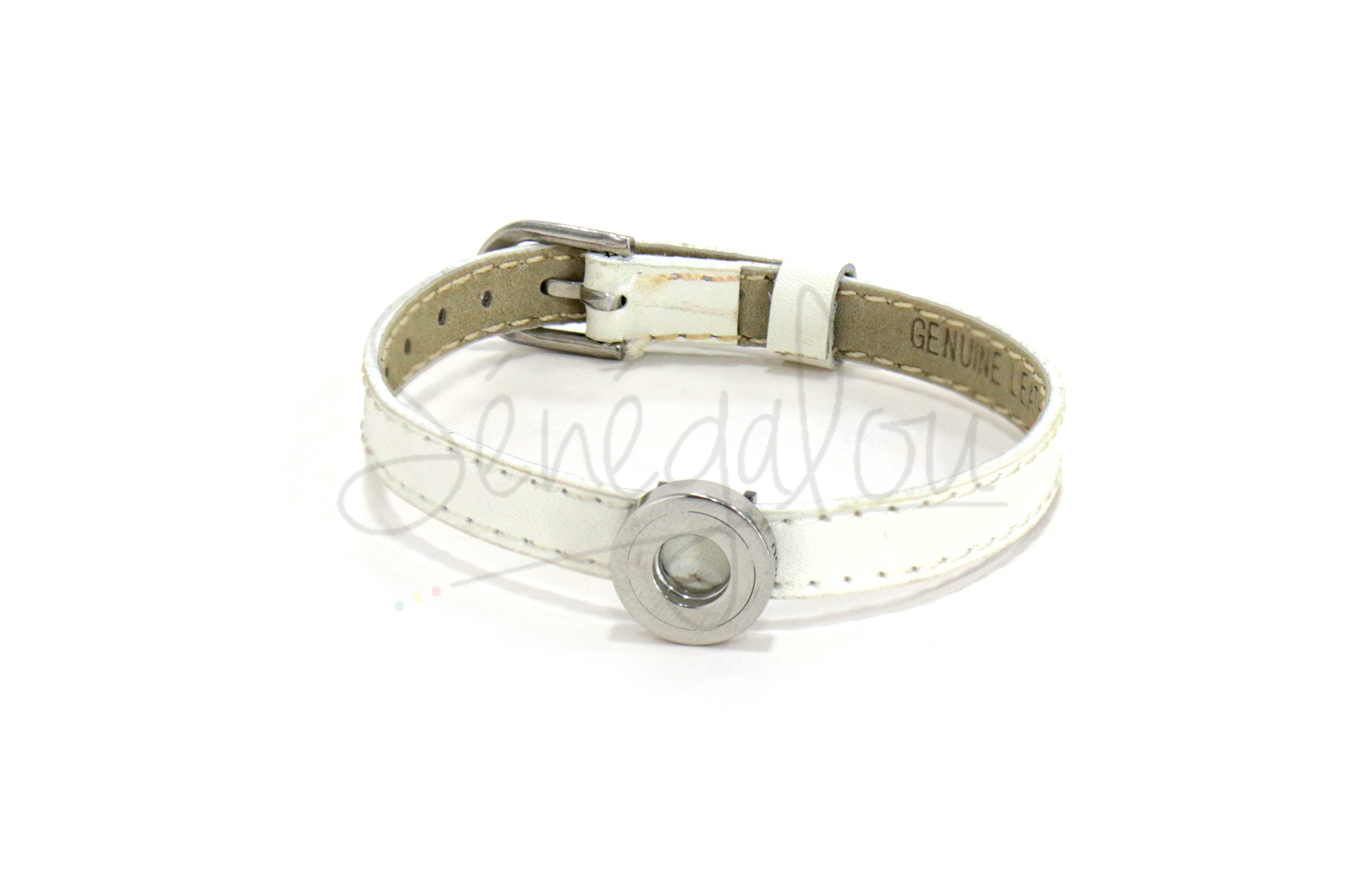 K-YOU – Bracelet Fin Cuir Blanc