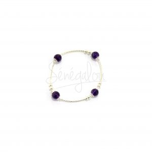 Bracelet argent amethyste